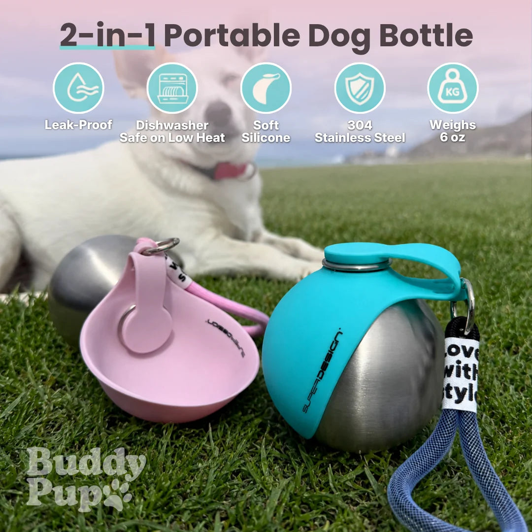 Dog Water Bottle With bowl™